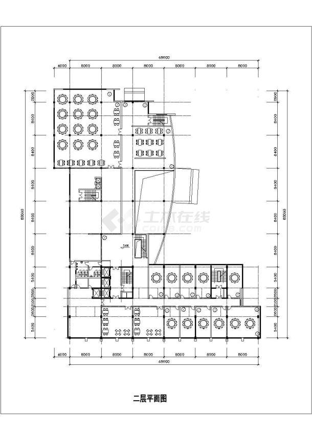 某小区某酒店平面建筑施工图（共10张）-图二