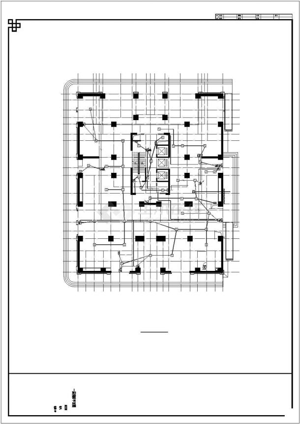 二十六层高级商住楼全套电气施工图纸-图二