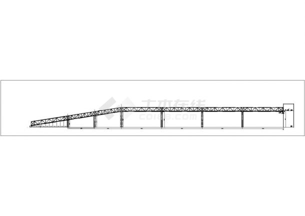 某地钢结构栈桥结构设计图纸（全套）-图一
