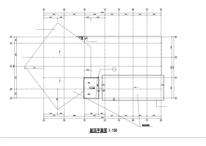 某小区会所建筑设计施工图（含效果图）_图1
