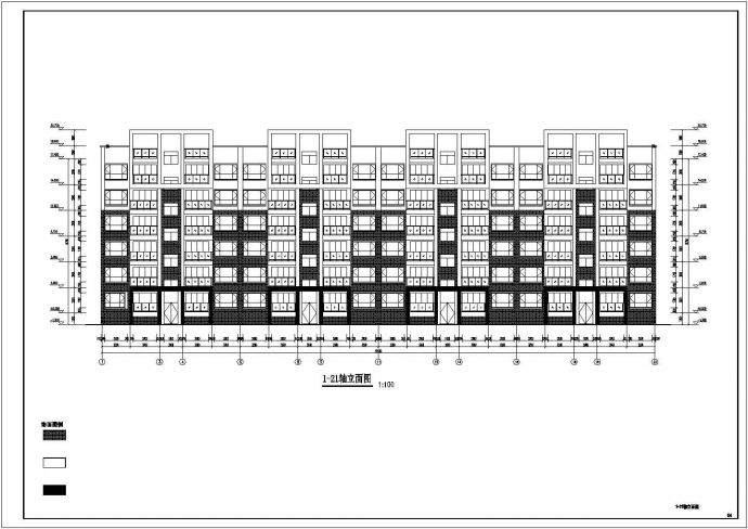 某地六层宿舍住宅楼建筑施工图（共9张）_图1