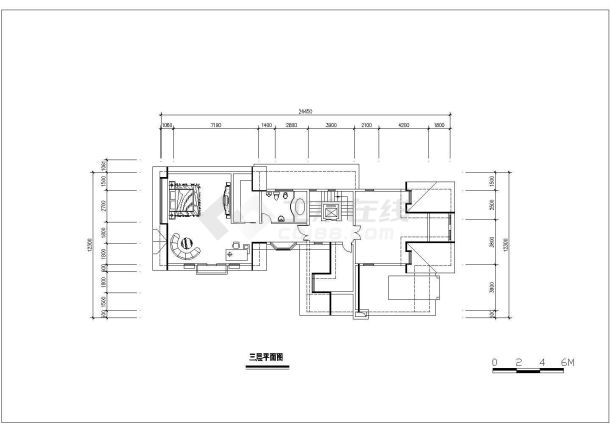 多层别墅建筑精美户型规划CAD套图-图一