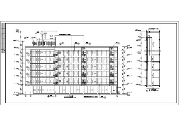 某地底商住宅楼建筑设计图（共8张）-图一