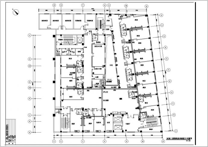 [广东]多层医疗建筑给排水施工图（中心供氧系统直饮水）_图1