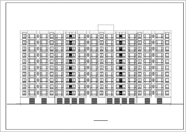 某地高层板式住宅楼建筑施工图（共5张）-图二