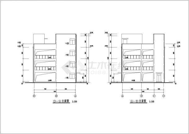 某地合成车间建筑设计图(共11张)-图二