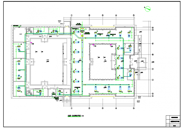 某展览馆地源热泵空调系统设计图_图1