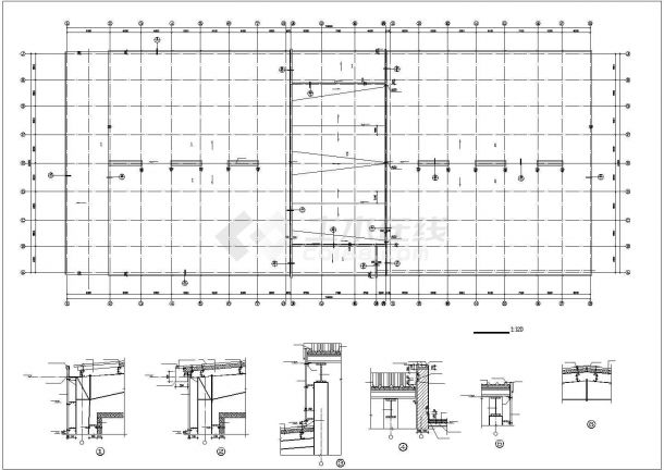 一套冷库建筑施工CAD图纸-图一