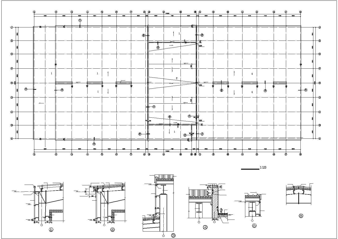 一套冷库建筑施工CAD图纸