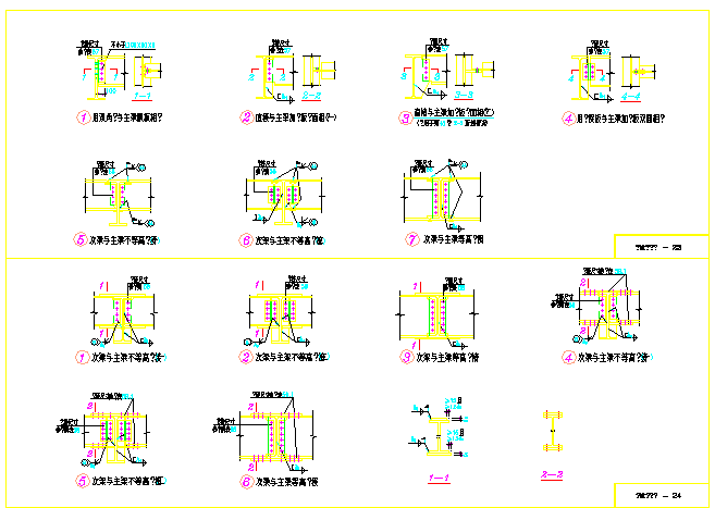 多高层民用建筑钢结构节点构造详图（CAD版本）_图1
