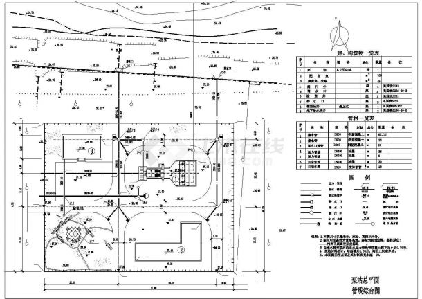 排水泵站工艺CAD套图-图一
