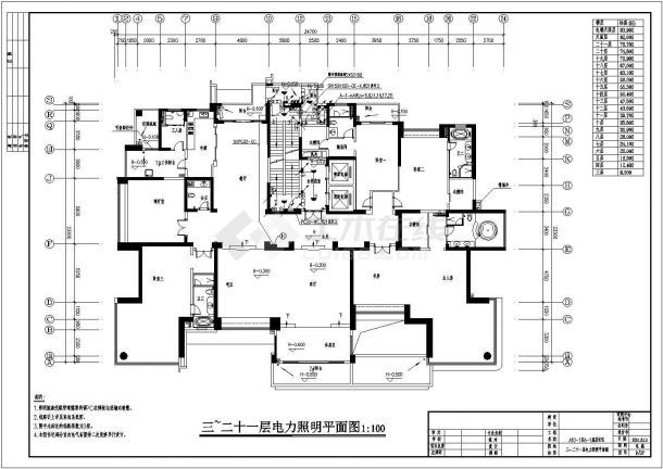 [海南]度假区A型高层住宅电气图纸-图二