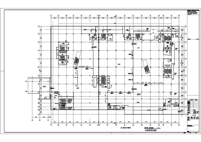 长春市某五层大型商场电气施工设计布置图_图1
