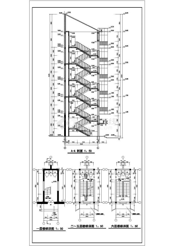 某地住宅楼建筑cad施工图-图一