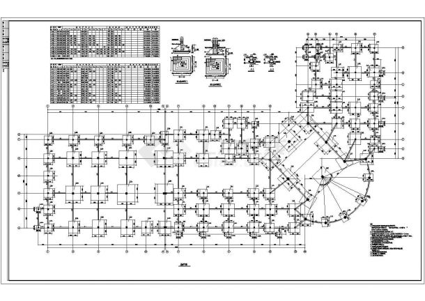 某大型酒店建筑结构CAD图-图一