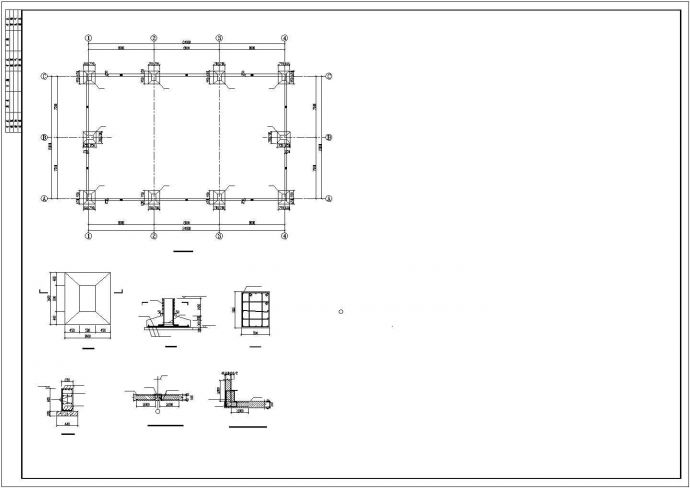 15m跨单层门式钢架结构锯板车间施工图_图1