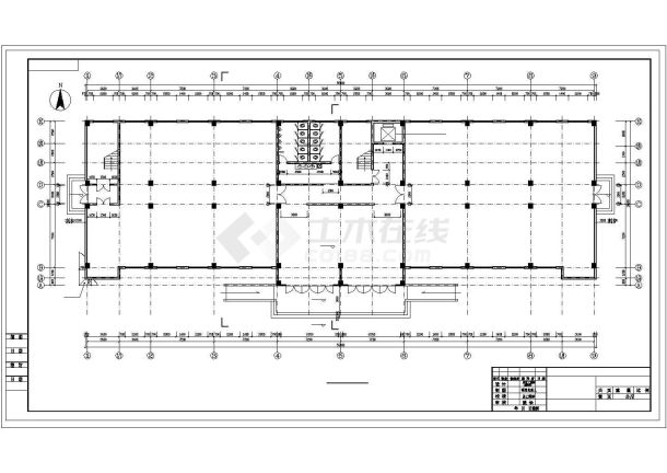 安徽某六层框架办公楼建筑结构设计图(含PKPM模型)-图一