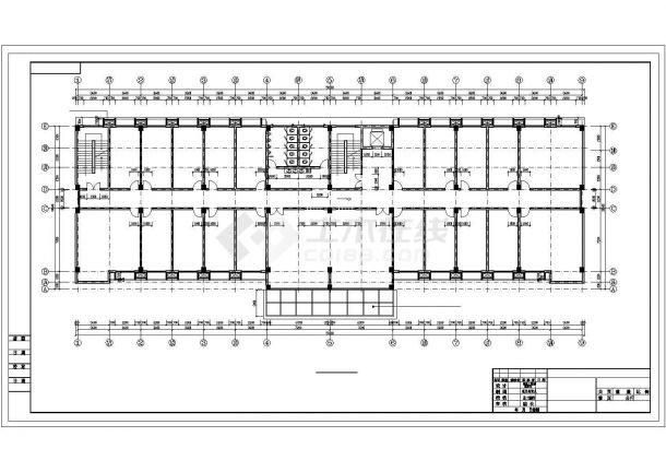 安徽某六层框架办公楼建筑结构设计图(含PKPM模型)-图二