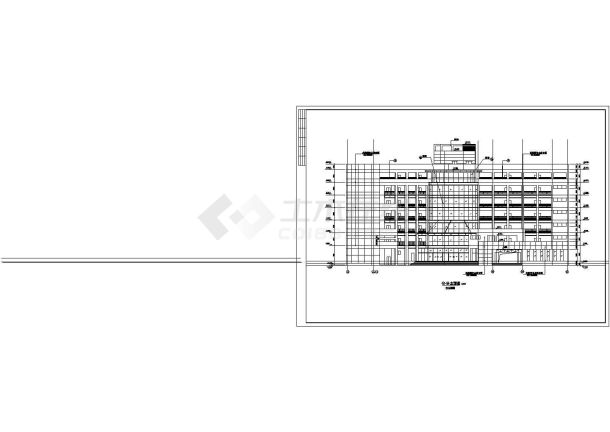 某地水利局七层办公楼设计图，含详图-图二
