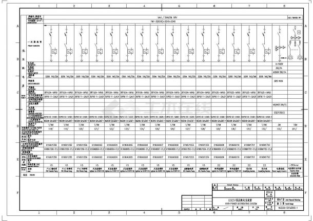 某地区综合厂房低压配电系统cad图-图二
