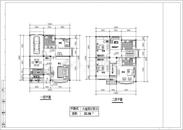 【绍兴】某地几套别墅户型设计方案图纸-图二