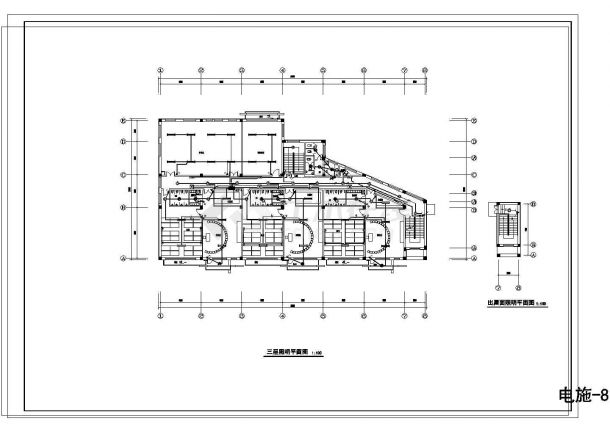 某地三层幼儿园电气设计图纸（含说明）-图一