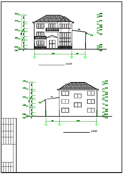 【福建】某地小型别墅建筑设计图纸_图1