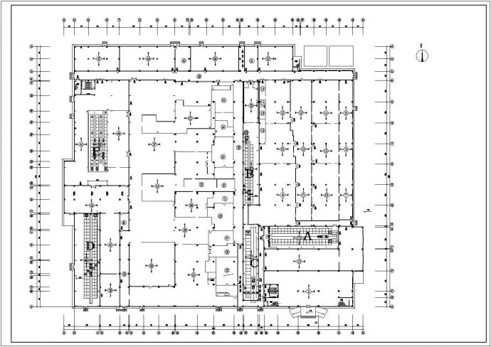 某丙类厂库建筑给排水系统平面图_图1