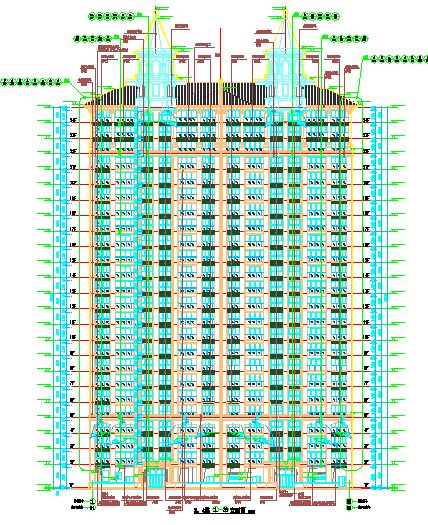 ARTDEC风格住宅建筑施工图-图一