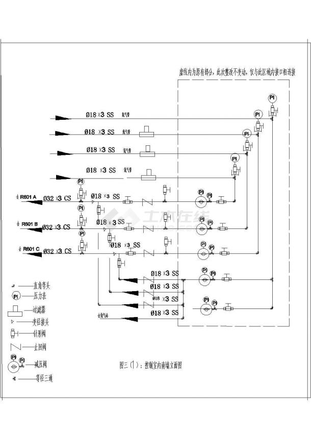 某氢气站管路系统图设计-图二