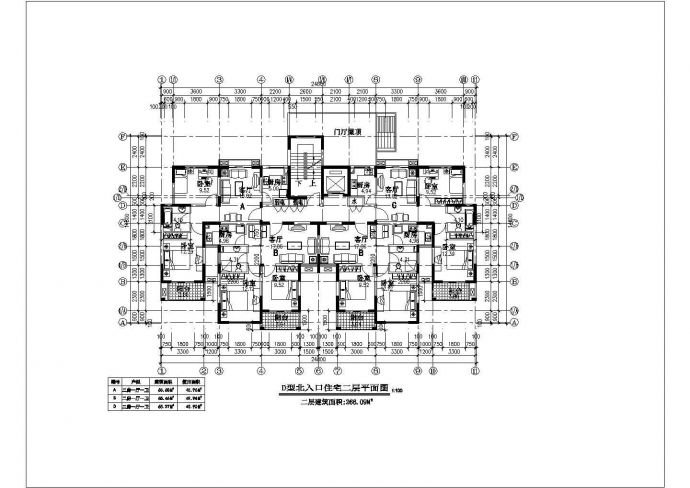 某高层住宅楼建筑方案设计图_图1