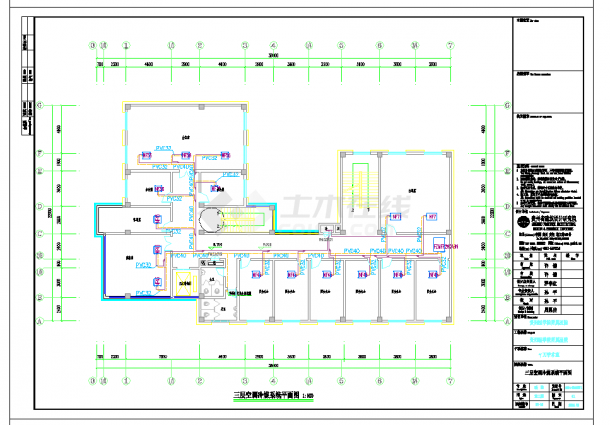 某地医院伽马刀手术室暖通CAD图纸-图二