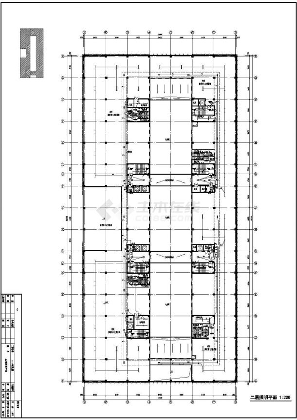五层科研楼电气消防系统施工图纸-图一