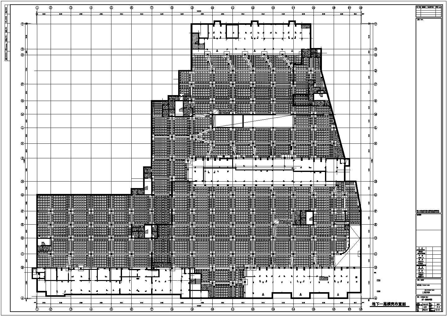 【山东】地下二层框架结构车库结构施工图