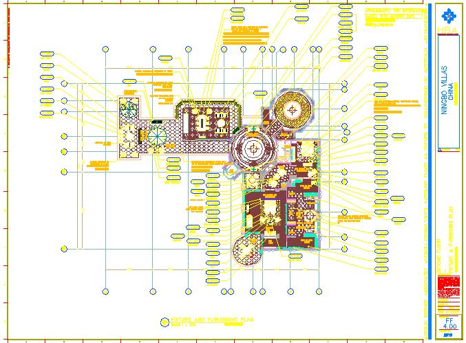 HBA总裁顶级别墅CAD施工图纸（含效果图）_图1