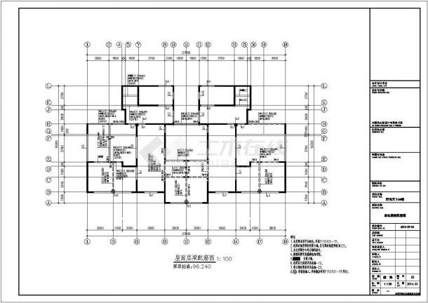 33层框架剪力墙结构住宅楼结构设计施工图-图一