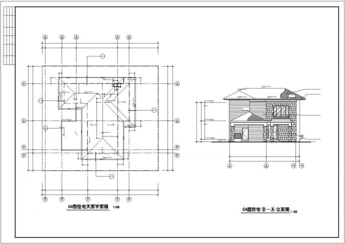 北方小别墅全套建筑设计图纸_图1