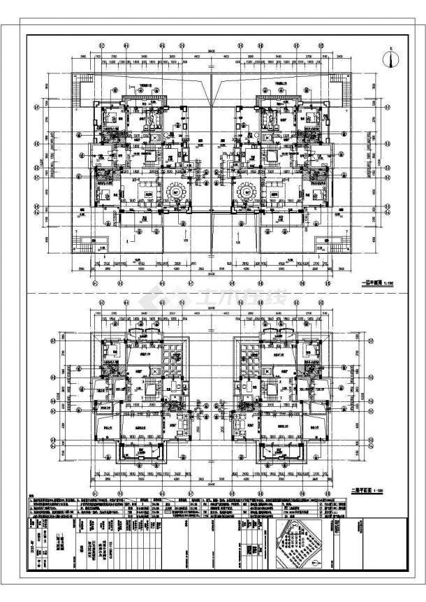 【兰州】三层塔楼式居住建筑施工图-图二