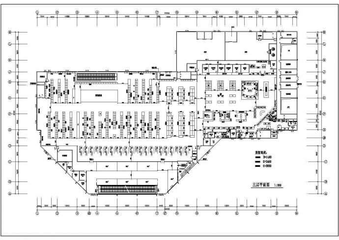 某地大型超市建筑设计施工图（共4张）_图1
