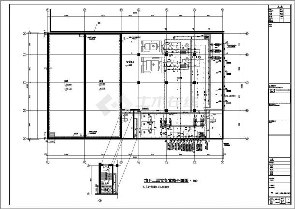 【南京市】某单位建筑机房暖通设计图-图二