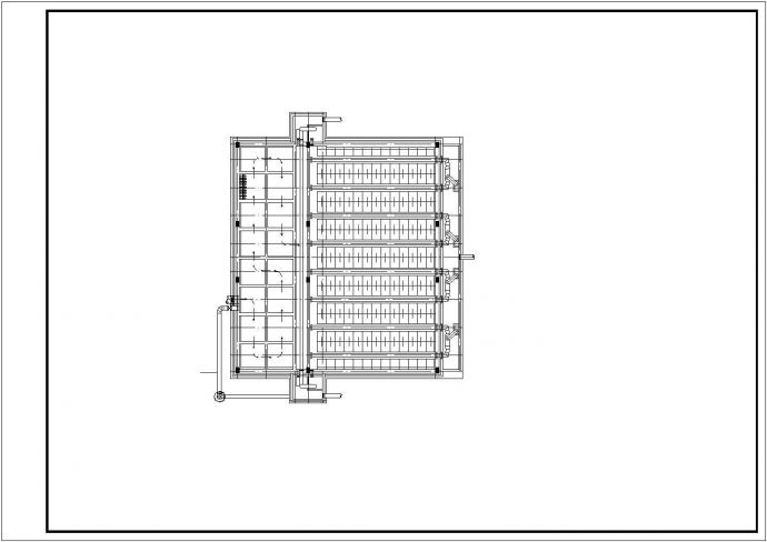 某水厂建筑设计图（平面图、立面图、侧面图）_图1