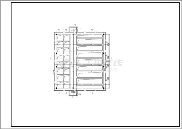 某水厂建筑设计图（平面图、立面图、侧面图）-图二