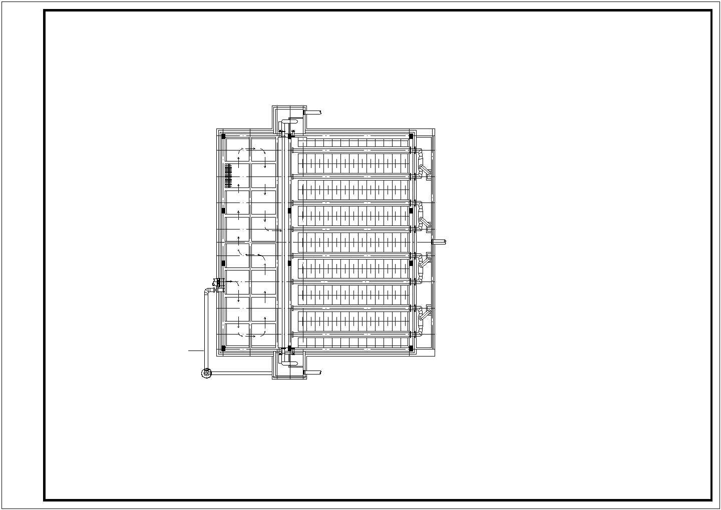 某水厂建筑设计图（平面图、立面图、侧面图）
