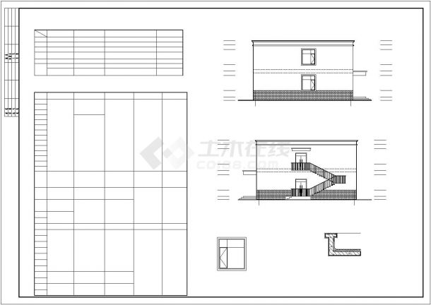 某医院卫生院建筑施工设计图（CAD图）-图二
