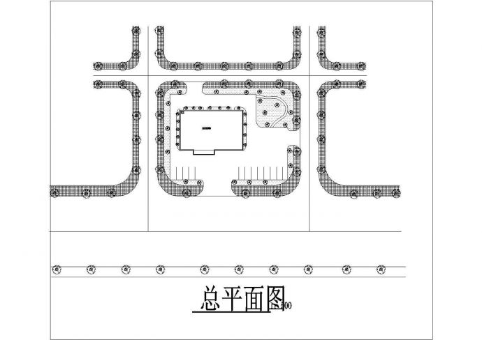 某住宅楼院内高层宾馆建筑设计方案CAD图_图1