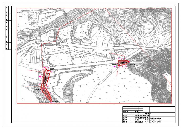 垃圾填埋场东西侧主坝结构设计施工图_图1