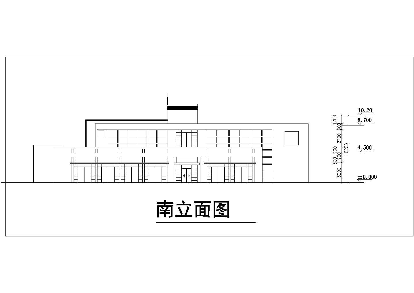 某地小型商铺建筑CAD图