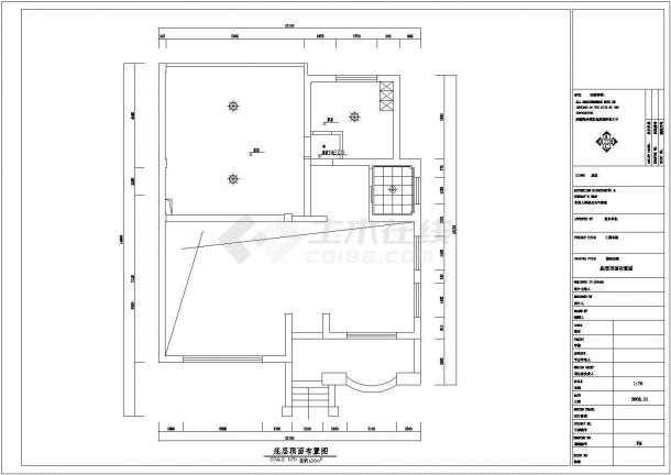 温馨典雅3层别墅室内设计CAD施工图-图二