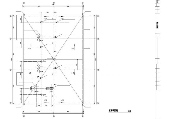 某医院制氧站建筑设计CAD方案图_图1