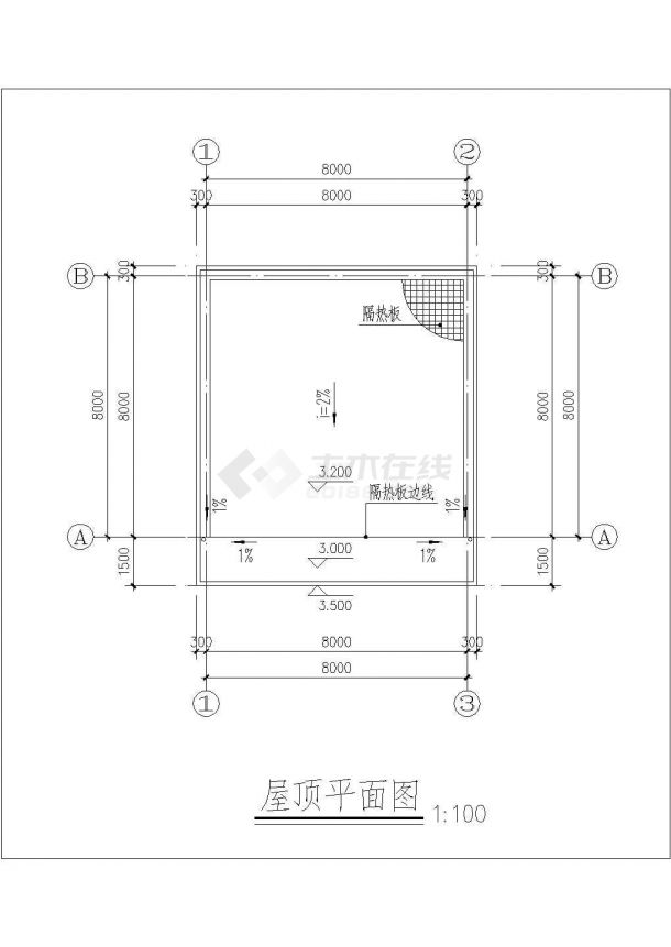 某四层医院后勤仓库建筑设计方案图-图一